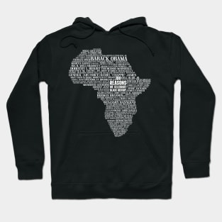 100 Reasons we celebrate black history, Africa, Black History, typography Hoodie